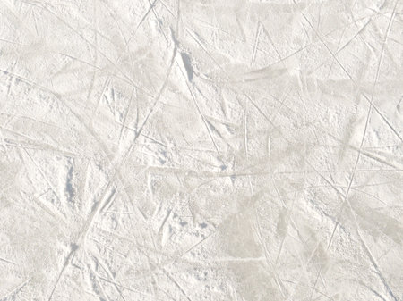 Ice background with marks from skating and hockey.の写真素材
