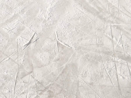 Ice background with marks from skating and hockey.の写真素材