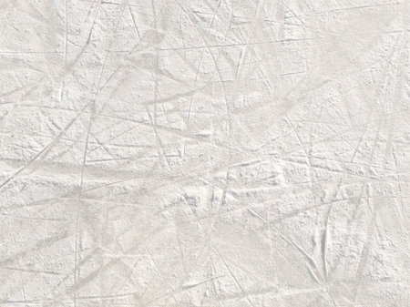 Ice background with marks from skating and hockey.の写真素材