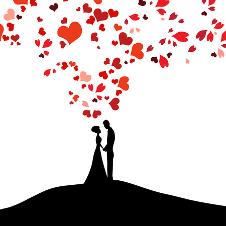 Wedding design over white background vector illustrationのイラスト素材
