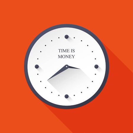 Time icon. Clock icon.のイラスト素材