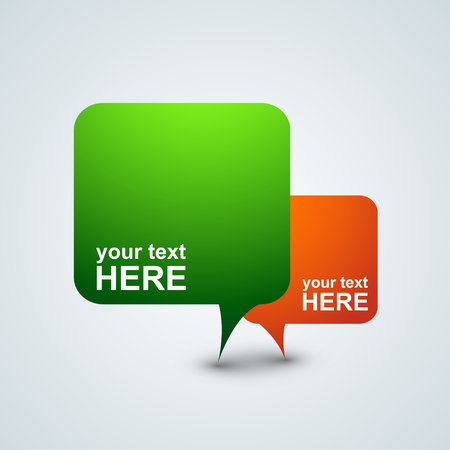 Speech bubble icons, vector illustration.のイラスト素材