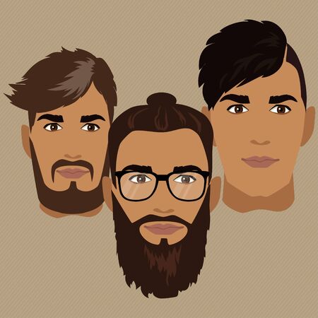 Fashion silhouette hipster style, vector illustrationのイラスト素材