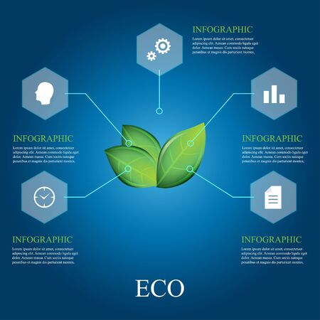 Circle infographic. Template for diagram, graph, presentation. Vector illustrationのイラスト素材