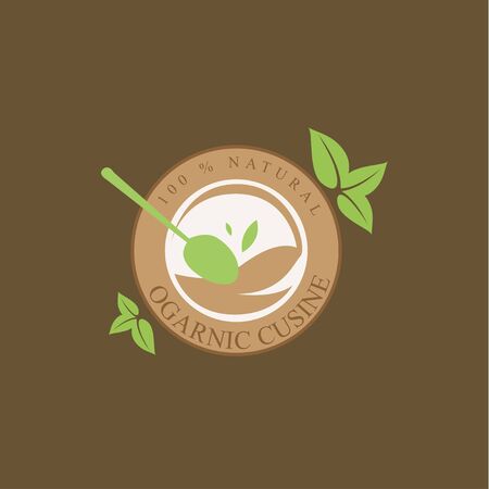 Fresh and organic foodのイラスト素材