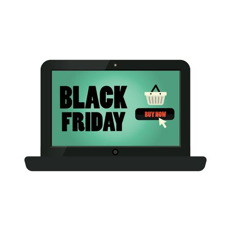 Advertising on the Internet, Black Fridayのイラスト素材