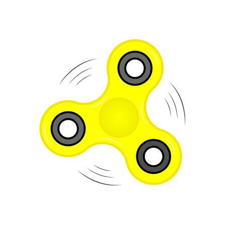 Fidget spinner in flat style.のイラスト素材