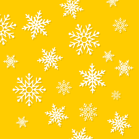 Falling Snowflakes. Winter background. Merry Christmasのイラスト素材
