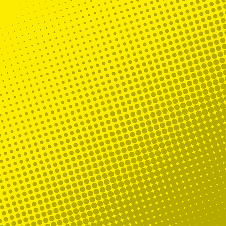 Yellow retro comic book page background. Halftone effectのイラスト素材