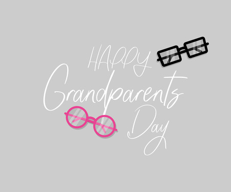 happy grandparents day. cool banner or greeting card. eps10のイラスト素材
