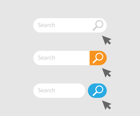 Search Bar for UI. Search bar icons. Search set. Eps10のイラスト素材