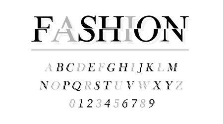 Modern Font or Alphabet. Fashion Font and Alphabet in trendy modern style. Eps10のイラスト素材