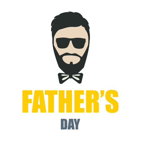 Happy Fathers day. Poster or banner for Fathers day. Greeting card father day. Eps10のイラスト素材