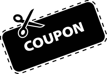 Coupon vector icon. Vector Discount Coupon icon. Coupon icon in modern simple flat style for web design. Eps10のイラスト素材