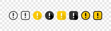 Exclamation mark. Exclamation mark vector icons, isolated. Vector illustrationのイラスト素材