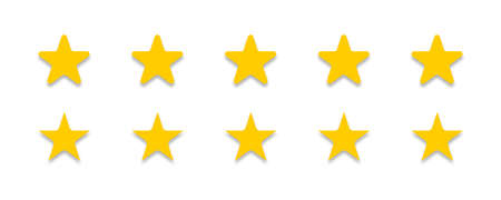 Stars. Star vector icons. Stars collection, isolated. Star icon. Stars in modern simple flat style. Vector illustrationのイラスト素材