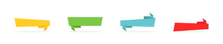Banners. Ribbons. Labels. Vector ribbon banners, isolated. Posters. Vector illustrationのイラスト素材