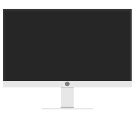 Monitor computer in vector illustrations with white backgroundのイラスト素材