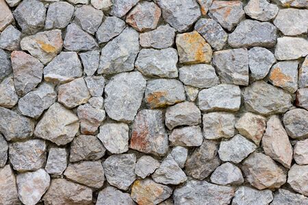 Stone wall texture or background in gray tone look like  vintage style