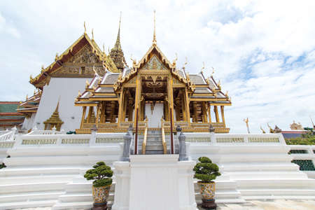 The Royal Grand Palace and Temple of the Emerald Buddha Bangkok, Thailand - June 18,2020 : Arphorn Phimok Prasat Pavilionのeditorial素材