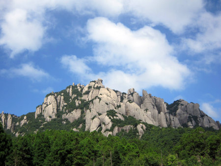 Closeup of mountainの写真素材