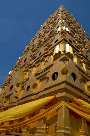 Bodh Gaya pagoda Sangkhlaburiの写真素材