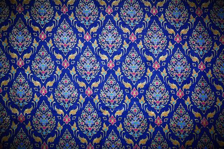 Pattern style Thai Silk culter the north of Thailand.の写真素材