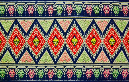 Pattern style Thai Silk culter the north of Thailand.