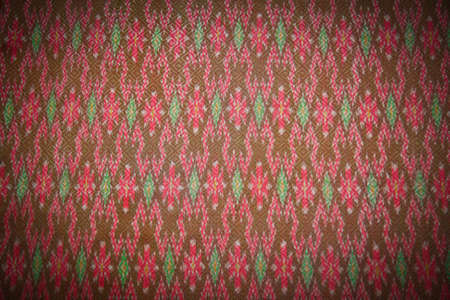 Pattern style Thai Silk culter the north of Thailand.の写真素材