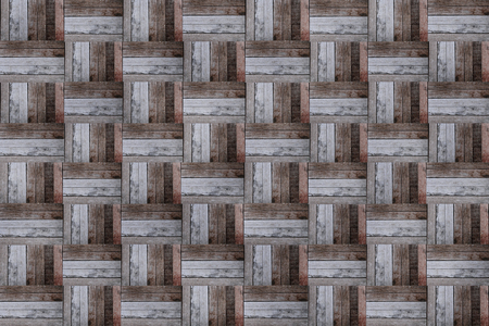 Close up, Texture of old wood parquet backgroundの写真素材