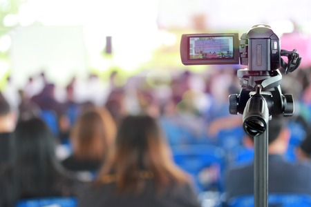 Nakhonrajsrima, Thailand, 7 June 2017,Many people meeting participation and participation in meetings by having a recorded the camcorder .のeditorial素材