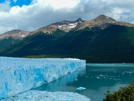 View of Perito Moreno Glacier Santa Cruz Patagonia Argentinaの写真素材