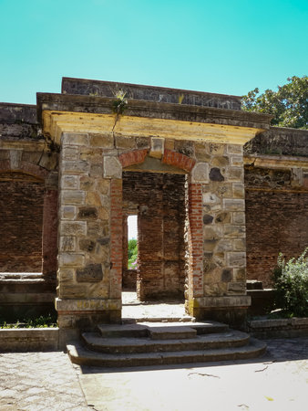 Main entrance to the Castle of San Carlosのeditorial素材