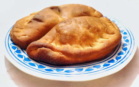 Empanadilla SantiagueÃ±a tradicional foodの写真素材