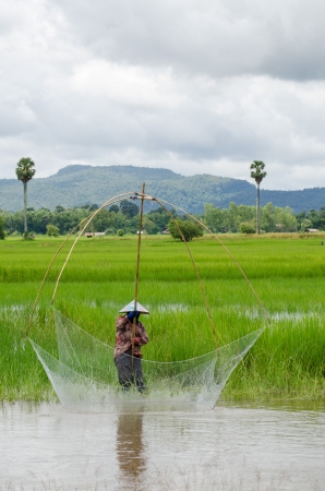 fisherman actionの写真素材