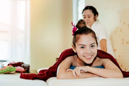Thai Spa therapy on the girlの写真素材