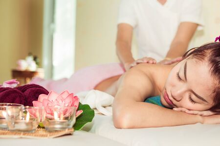 Thai Spa therapy on the girlの写真素材