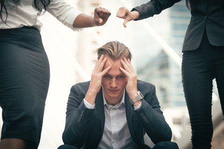 Bad feeling of depress business manの写真素材