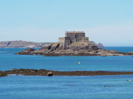 Saint Malo in the bretagne in Franceの写真素材