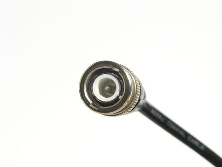 Old coaxial network-cableの写真素材