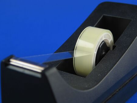 Close-up of scotch-tape toolの写真素材