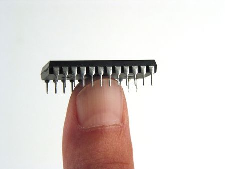 Chip on top of finger (front)