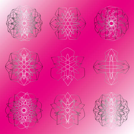 Festive geometric pattern for gifts and holidays, for packaging, clothing, goods and logosのイラスト素材