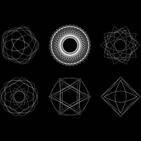 Festive geometric patternのイラスト素材