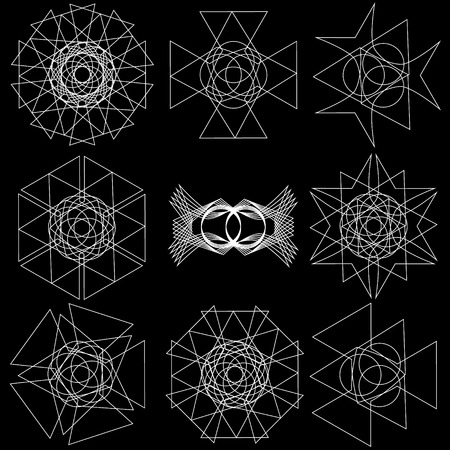 Festive geometric pattern for gifts and holidays, for packaging, clothing, goods and logosのイラスト素材