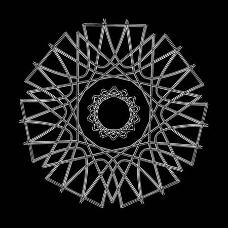 Christmas patterns and snowflakes symbol icon.のイラスト素材