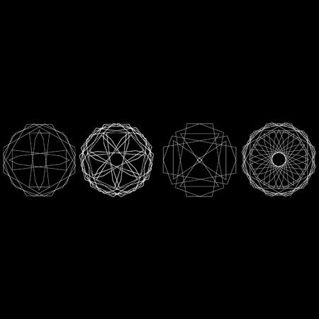 Holiday patterns of stars and snowflakes.のイラスト素材