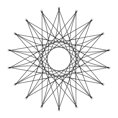 Holiday patterns of stars of snowflakes and flowers for gifts geometric pentagramのイラスト素材