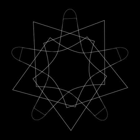 Holiday patterns of stars of snowflakes and flowers for gifts geometric pentagram