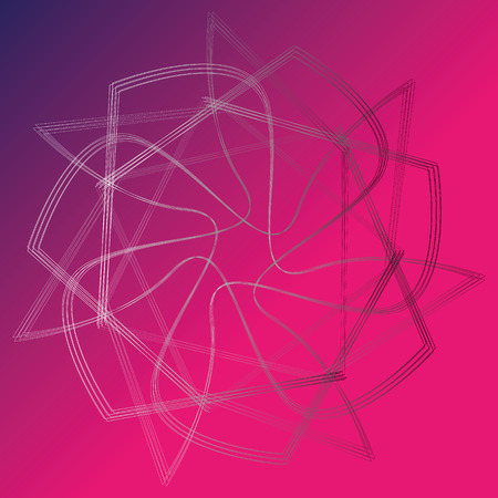 Holiday patterns of stars of snowflakes and flowers for gifts geometric pentagramのイラスト素材